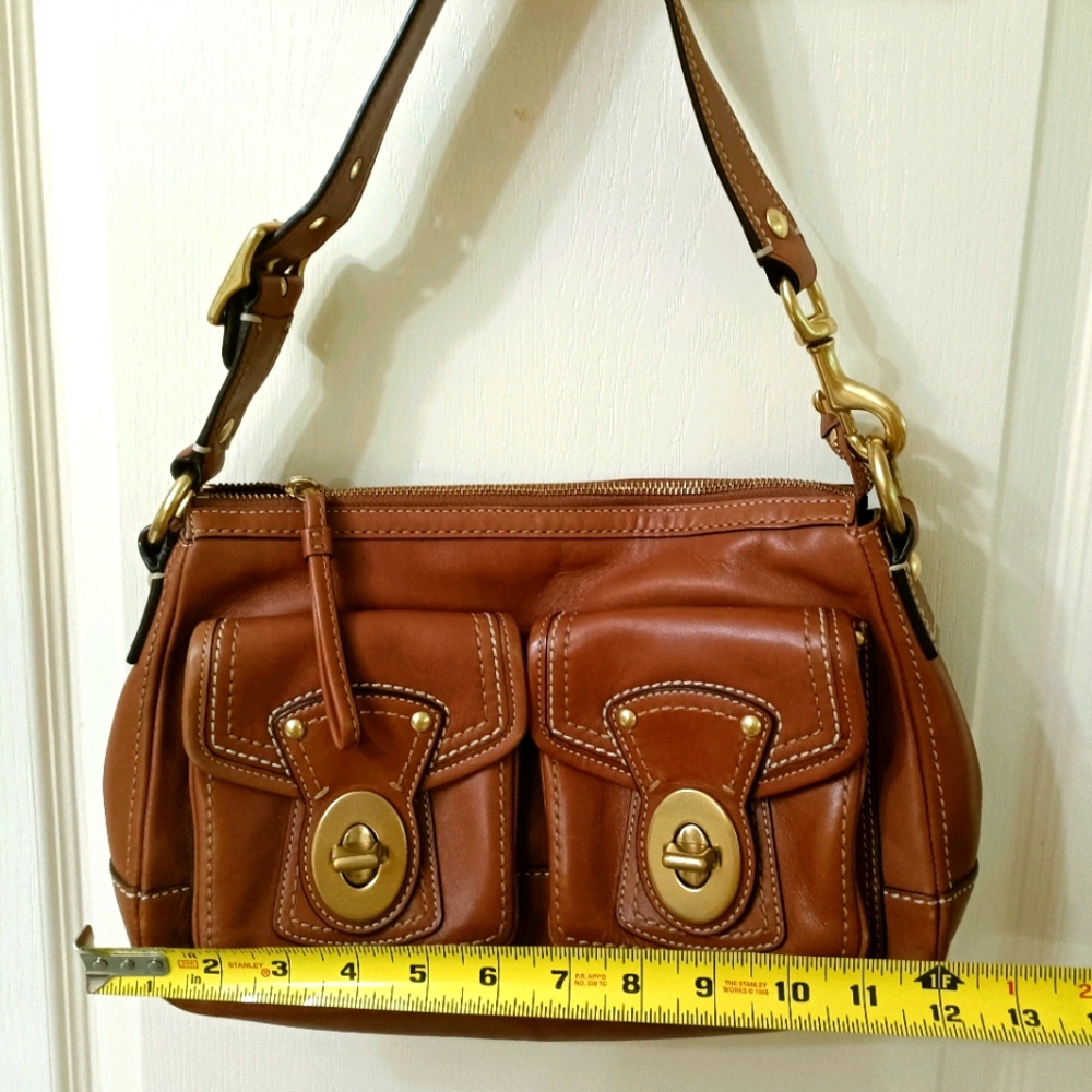 Coach Brown Leather Shoulder Bag F12686